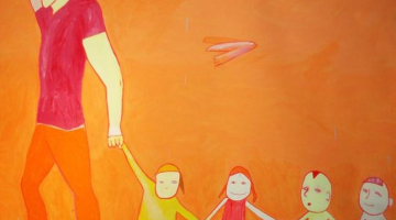 Aija Zariņas glezna "Ģimene". Publicitātes foto