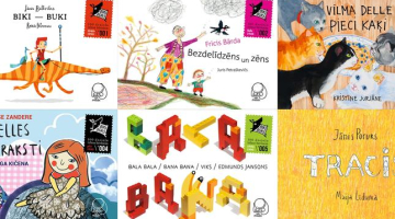 Izdevniecības "Liels un mazs" jaunās bērnu dzejoļu sērijas Bikibuks pirmo sešu grāmatu vāki. Publicitātes foto