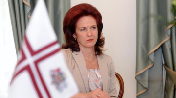 Saeimas priekšsēdētāja Solvita Āboltiņa (Vienotība). Foto: Evija Trifanova, LETA