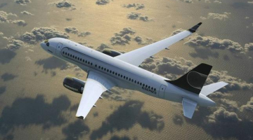 "Bombardier" lidmašīna.