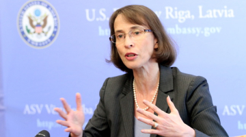 ASV vēstniece Latvijā Džūdita Gārbere. Foto: Kaspars Krafts, F64