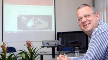 NEPLP priekšsēdētājs Ainārs Dimants. Foto: Edijs Pālens, LETA