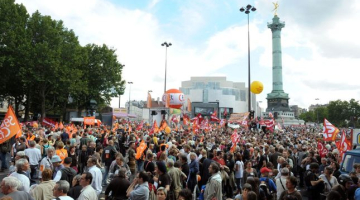 Protesta demonstrācija Parīzē. Avots: AFP/LETA