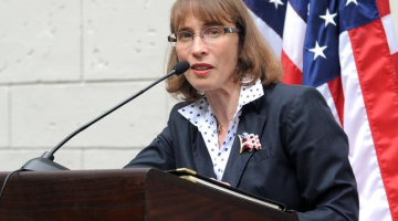 ASV vēstniece Laatvijā Džūdita Gārbere. Foto: Evija Trifanova, LETA