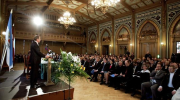 Partijas ''Gods kalpot Rīgai'' dibināšana. Foto: Lauris Vīksne, F64