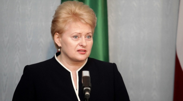 Lietuvas prezidente Daļa Grībauskaite. Foto: LETA/AFP