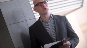 Nacionālā elektronisko plašsaziņas līdzekļu padomes (NEPLP) loceklis Gints Grūbe ir atbildīgs par LTV valdes locekļu konkursu. Foto: Lita Krone, LETA