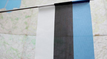 Igaunijas valsts karogs. Foto: Rūta Kalmuka, F64