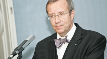 Igaunijas Valsts prezidents Tomass Hendriks Ilvess. Foto: Emīls Desjatņikovs, F64