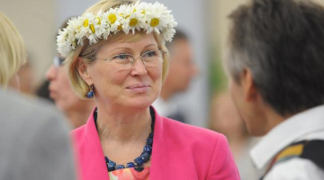 Kultūras ministre Žaneta Jaunzeme-Grende. Foto: Evija Trifanova, LETA
