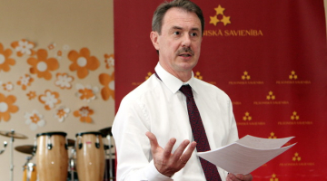 Pilsoniskās savienības līderis Ģirts Valdis Kristovskis. Foto: Kaspars Krafts, F64
