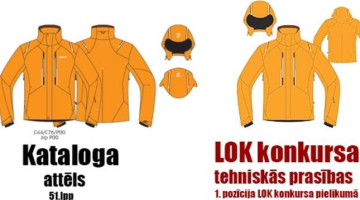 Attēla kolāžā no portāla TVNet.lv redzams, ka LOK konkursā uzvarējušās firmas dizains ir gandrīz identisks somu firmas katalogā redzamajiem tērpiem.