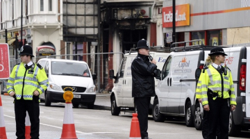 Policisti Londonas ielās. Foto: AFP/LETA