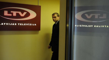 LTV ģenerāldirektors Edgars Kots LTV gaiteņos. Foto: Lita Krone, LETA
