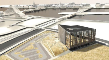 LU Akadēmiskā centra projekta Torņakalnā vizualizācija.