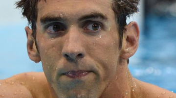 ASV peldētājs Maikls Felpss. Foto: AFP/LETA