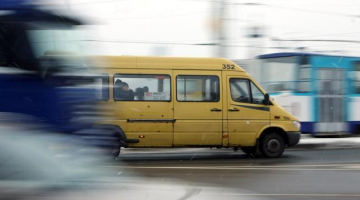 Rīgas mikroautobuss. Foto: Edijs Pālens, LETA
