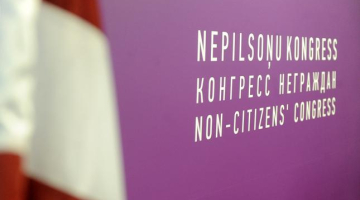 Pagājušās nedēļas nogalē notika tā saucamais nepilsoņu kongress. Foto: Ieva Lūka, LETA
