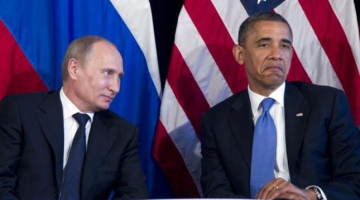 Baraks Obama un Vladimirs Putins G20 samitā 2012.gadā. Foto: AP