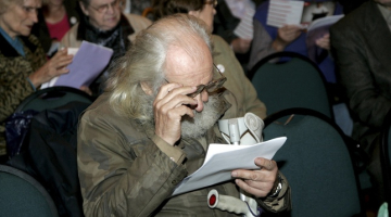 Apvienības ''Atbildība'' rīkotajā Latvijas pensionāru forumā. Autors: Andrejs Terentjevs, F64