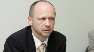 Līdzšinējais Latvijas vēstnieks ES Normunds Popens. Foto: Lauris Nagliņš, LETA