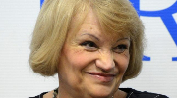 Krievijas organizācijas "Golos" direktore Lilija Šibanova. Foto: AFP/LETA
