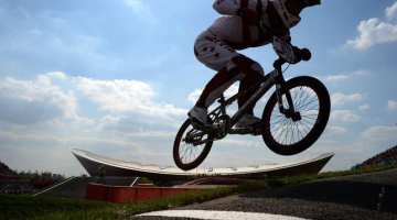 Māris Štrombergs trasē. Foto: AFP/LETA