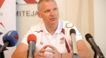 Olimpiskās delegācijas vadītājs Žoržs Tikmers. Foto: Lita Krone, LETA