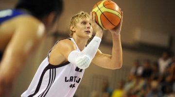 Basketbolists Jānis Timma. Foto: Edijs Pālens, lETA