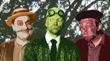 Izrādes "Vējš vītolos" plakāts