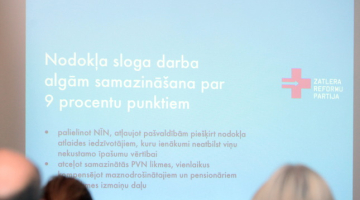 Zatlera Reformu partijas programma. Foto: Nora Krevneva, F64