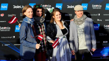 Latvijas pārstāvji Eirovīzijā - grupa "Aarzemnieki". Publicitātes foto