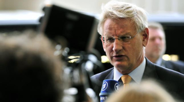 Zviedrijas ārlietu ministrs Karls Bilts. Foto: AFP/LETA