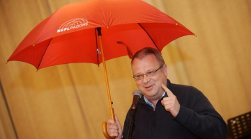 NEPLP priekšsēdētāja Ainārs Dimants. Foto: Evija Trifanova, LETA