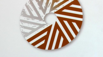 Ministru kabinetā apstiprinātais Latvijas prezidentūras 2015.gadā Eiropas Padomē logo, kuru veidojis dizaina grafiķis Gunārs Lūsis. Foto: Edijs Pālens, LETA