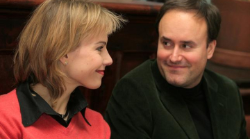 Elīna Garanča un Karels Marks Šišons kādā preses konferencē Rīgā. Foto: Agnese Gulbe, LETA