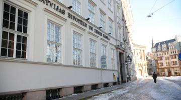 Latvijas Hipotēku un zemes bankas ēka Vecrīgā. Foto: Evija Trifanova, LETA