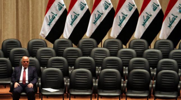 Irākas valdības jaunais vadītājs Haiders al Abadi gaida ministrus. Foto: EPA/LETA