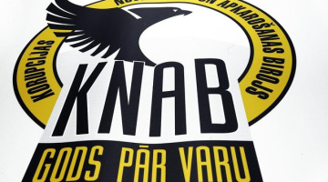 KNAB logo. Foto: Edijs Pālens, LETA