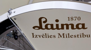 Latvijas saldumu ražotāja "Laima" logo. Foto: Evija Trifanova, LETA