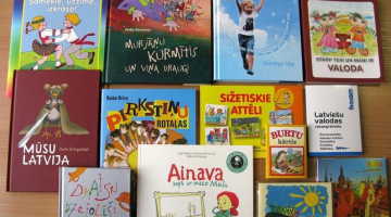 Diasporas skoliņām nosūtītās grāmatas. Publicitātes foto