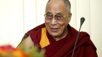 Viņa Svētība Dalailama. Foto - Ieva Lūka, LETA