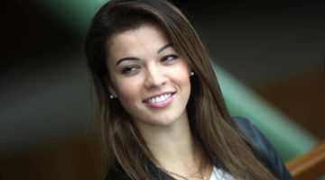 Akordeoniste Ksenija Sidorova. Foto Ieva Čīka, LETA