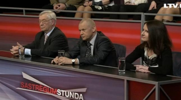 LTV "Sastrēgumstundas" viesi, no kuriem divi pie vārda, lai skaidrotu ukraiņu domas, tika pavisam maz. Ekrānšāviņš no LTV.lv