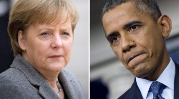 Vācijas kanclere Angela Merkele un ASV prezidents Baraks Obama. Foto: AFP/LETA