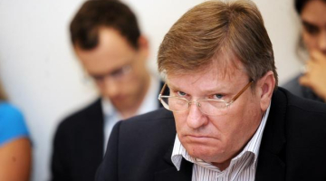 "Latvijas krājbankas" lietā apsūdzētais Ivars Priedītis tiesā. Foto: Edijs Pālens, LETA