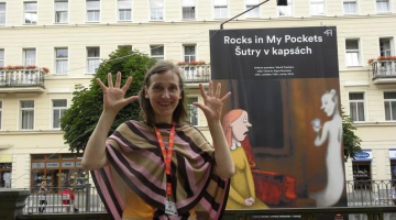 Signe Baumane Karlovi Varos. Publicitātes foto