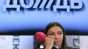 Krievijas telekanāla "Doždj" ģenerāldirektore Natālija Sindejeva. Foto: EPA/LETA