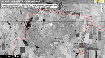 NATO publiskojusi satelītattēlus, kas apliecina Krievijas militārās tehnikas atrašanos Ukrainā, norādot, ka tā ir "tikai leduskalna virsotne". Foto: EPA/LETA