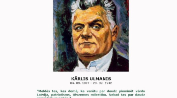 Kārļa Ulmaņa portrets. Attēls: piksas.lv